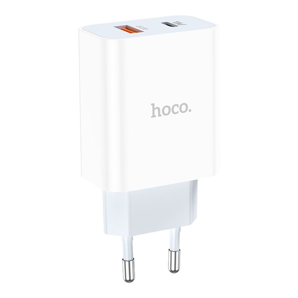 СЗУ HOCO C97A 1xUSB, 1xUSB-C, 3А, PD20W, QC3.0 (белый)