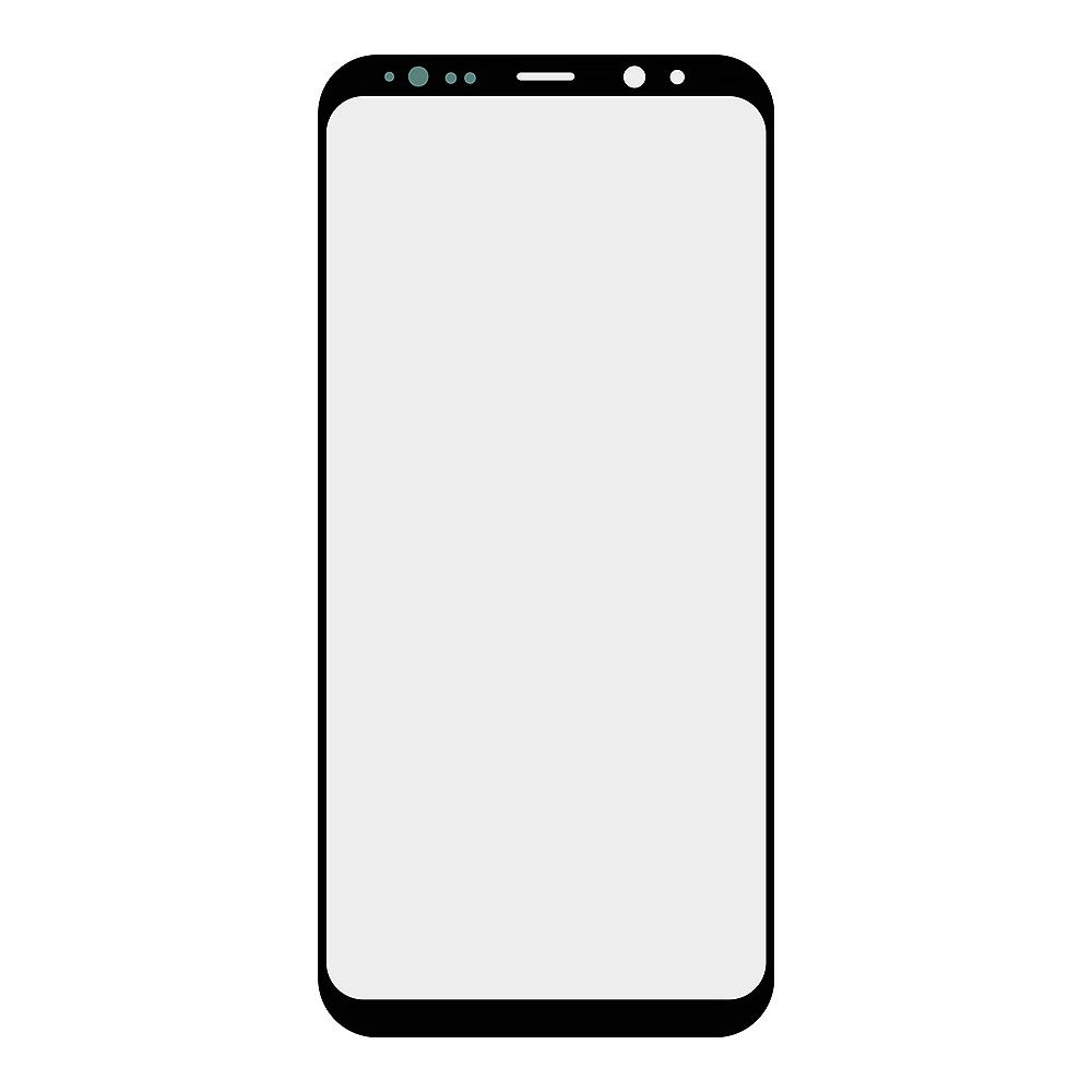Стекло + OCA плёнка для переклейки Samsung Galaxy S8 Plus SM-G955F (черный)