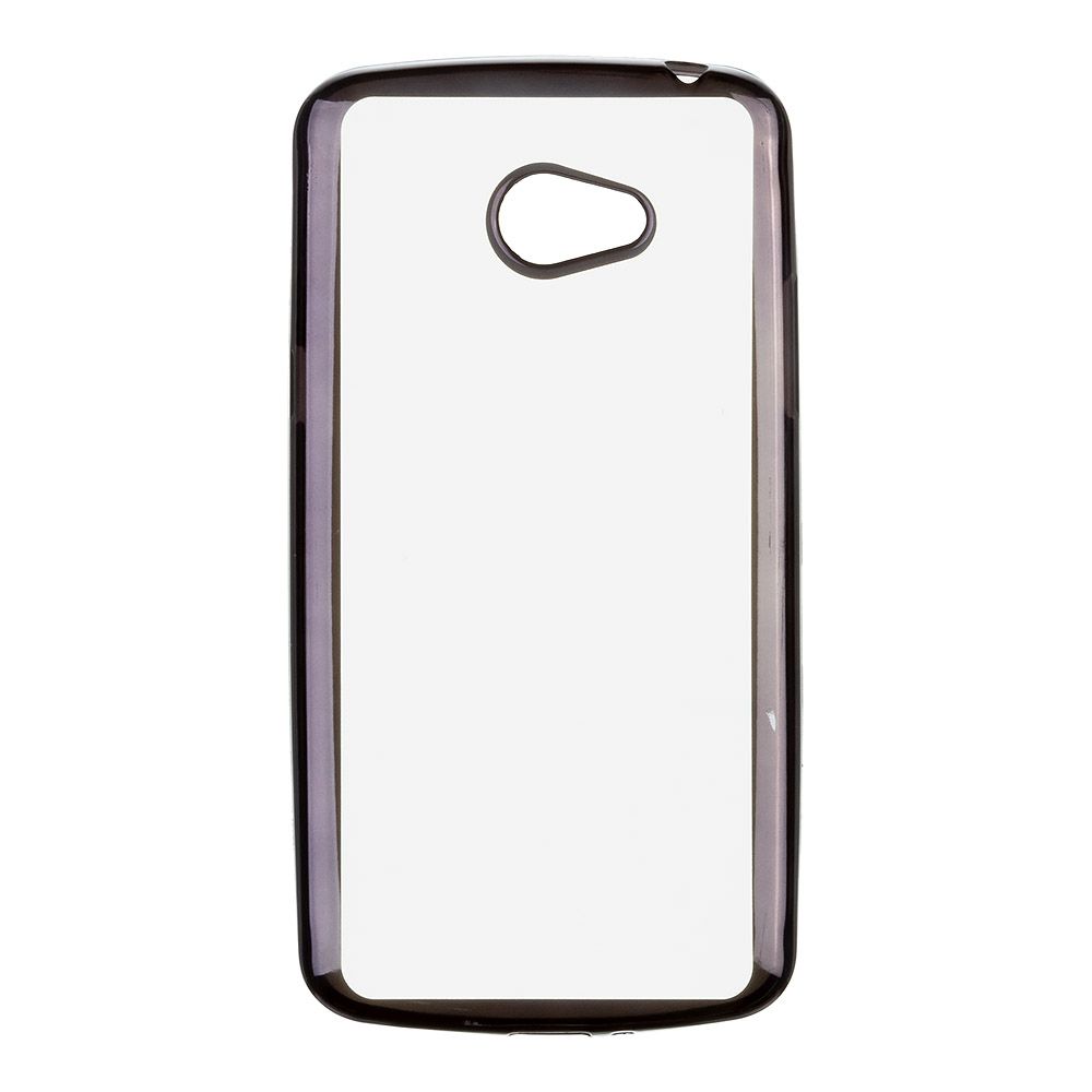 Силиконовый чехол "LP" для LG K5 TPU (прозрачный с черной хром рамкой) европакет