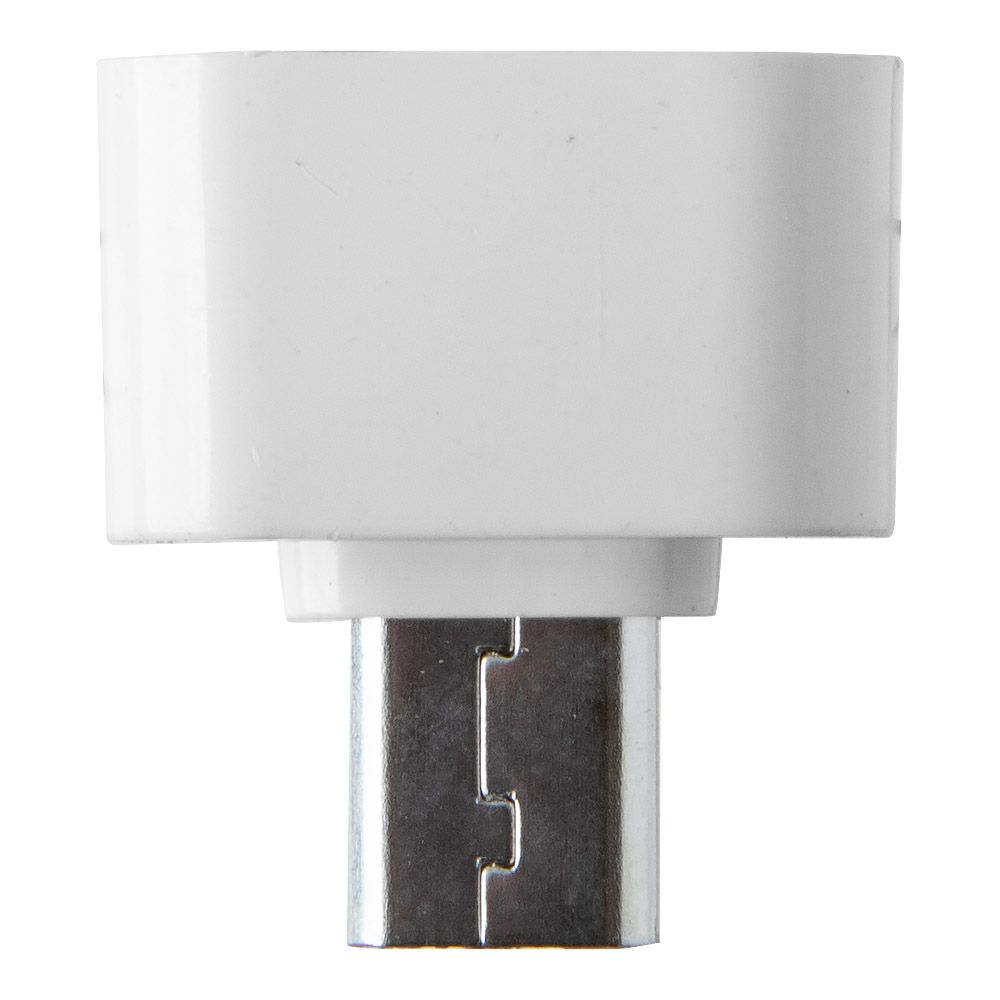 USB/Micro USB 2 в 1 адаптер для устройств с функцией OTG (белый/блистер)