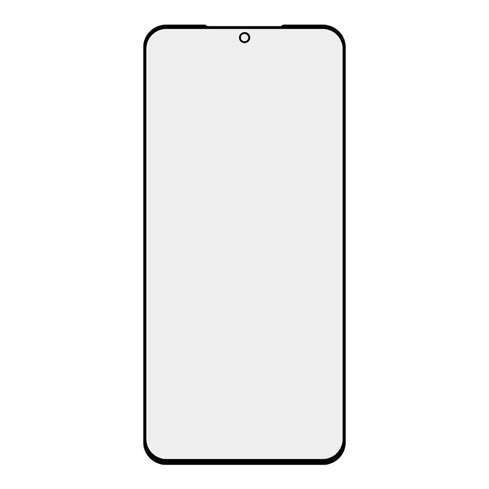 Стекло + OCA плёнка для переклейки Samsung Galaxy S21 Plus (черный)
