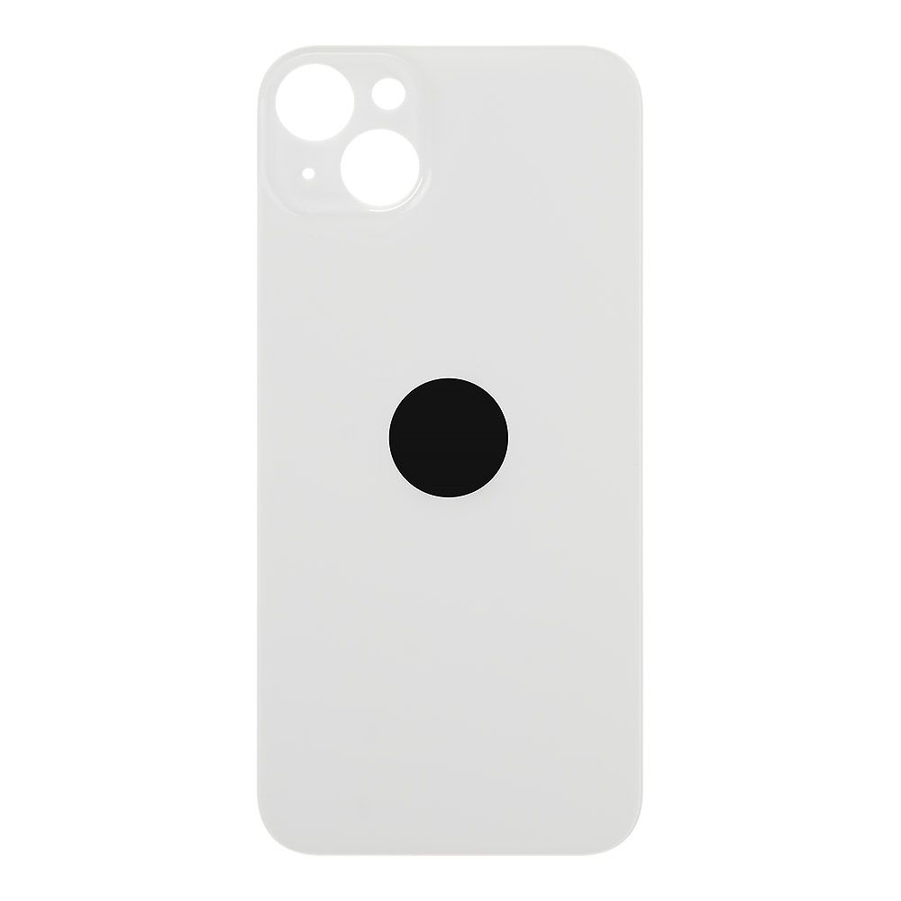 Задняя крышка для iPhone 14 Plus (белый) с логотипом, монолит