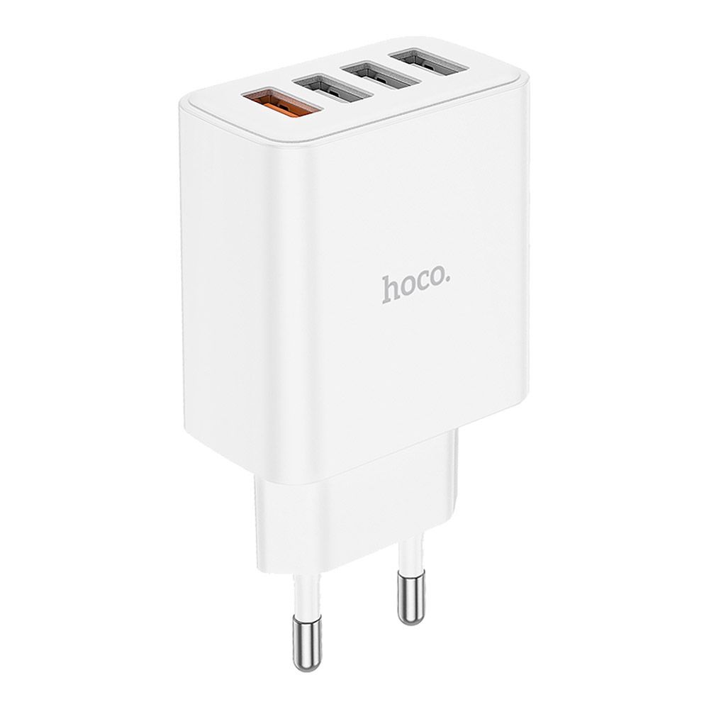 СЗУ HOCO C102A Fuerza 4xUSB, 3А, 18W, QC3.0 (белый)