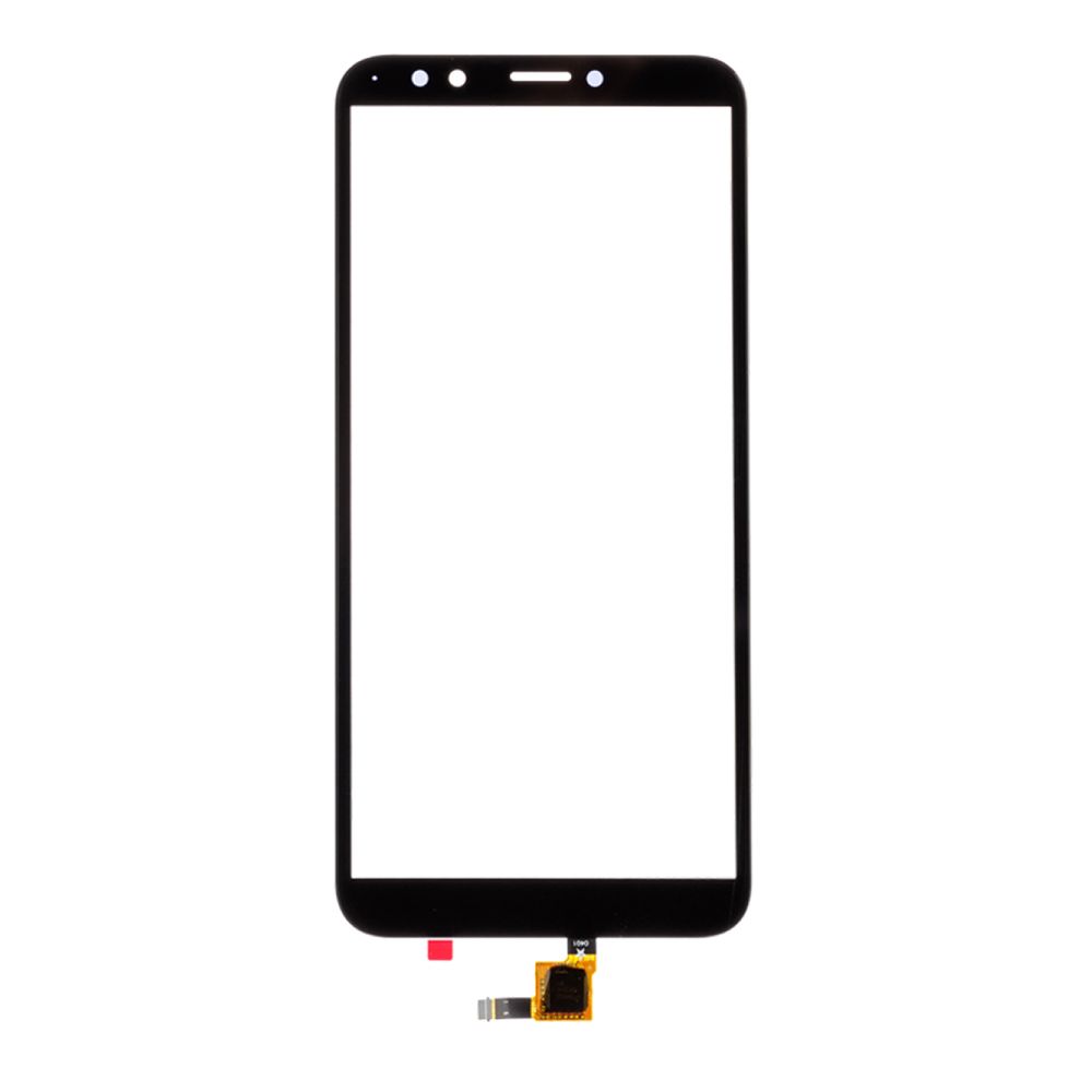 Стекло + тачскрин + OCA плёнка для переклейки Huawei Honor 7c Pro (черный)
