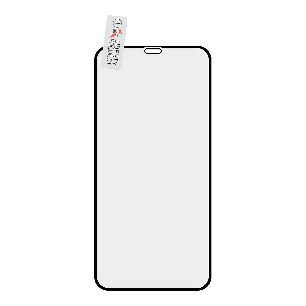 Защитное стекло "LP" для iPhone 11/Xr Tempered Glass 2,5D с рамкой 0,33 мм 9H (ударопрочное/черное)