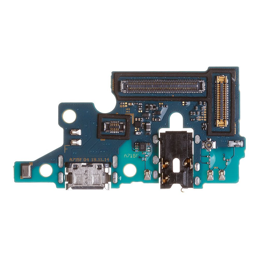 Шлейф/FLC Samsung Galaxy A71 SM-A715 на системный разъём/разъём гарнитуры/микрофон (оригинал)