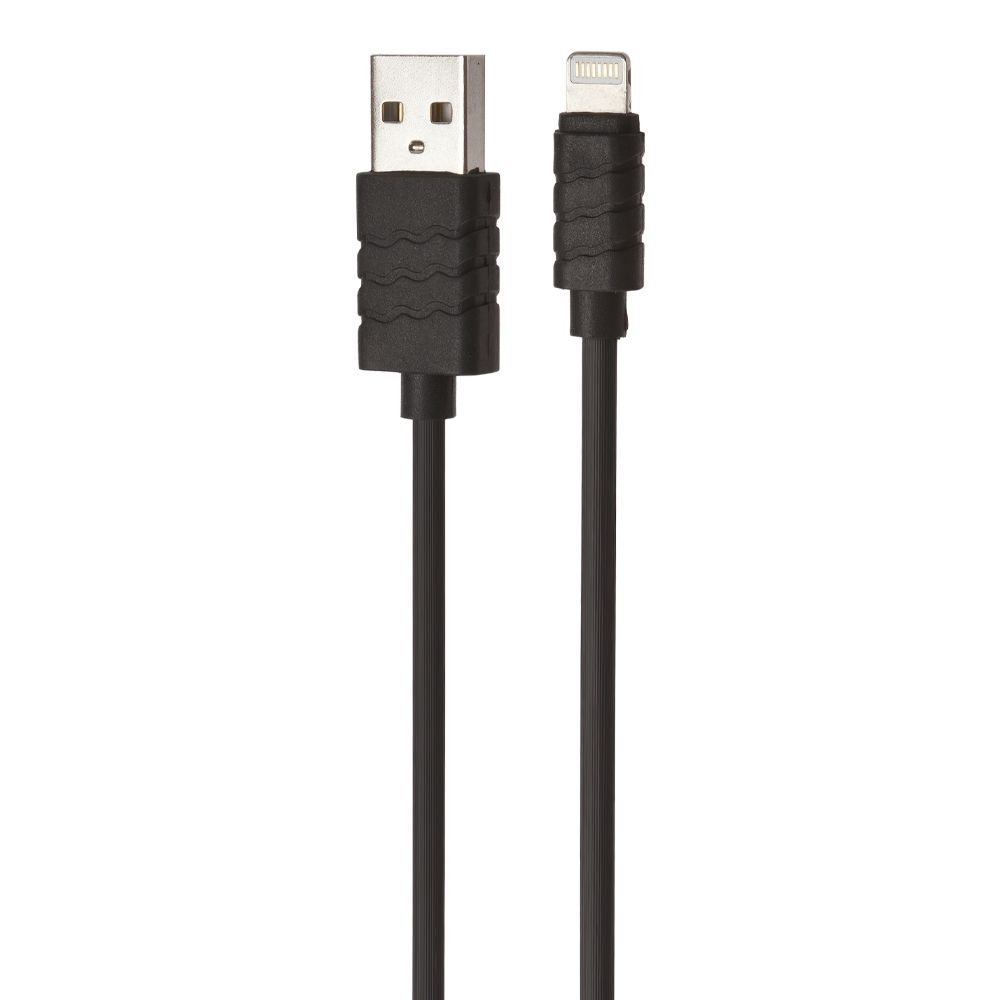 USB кабель "LP" для Apple iPhone/iPad Lightning 8-pin (черный/европакет)