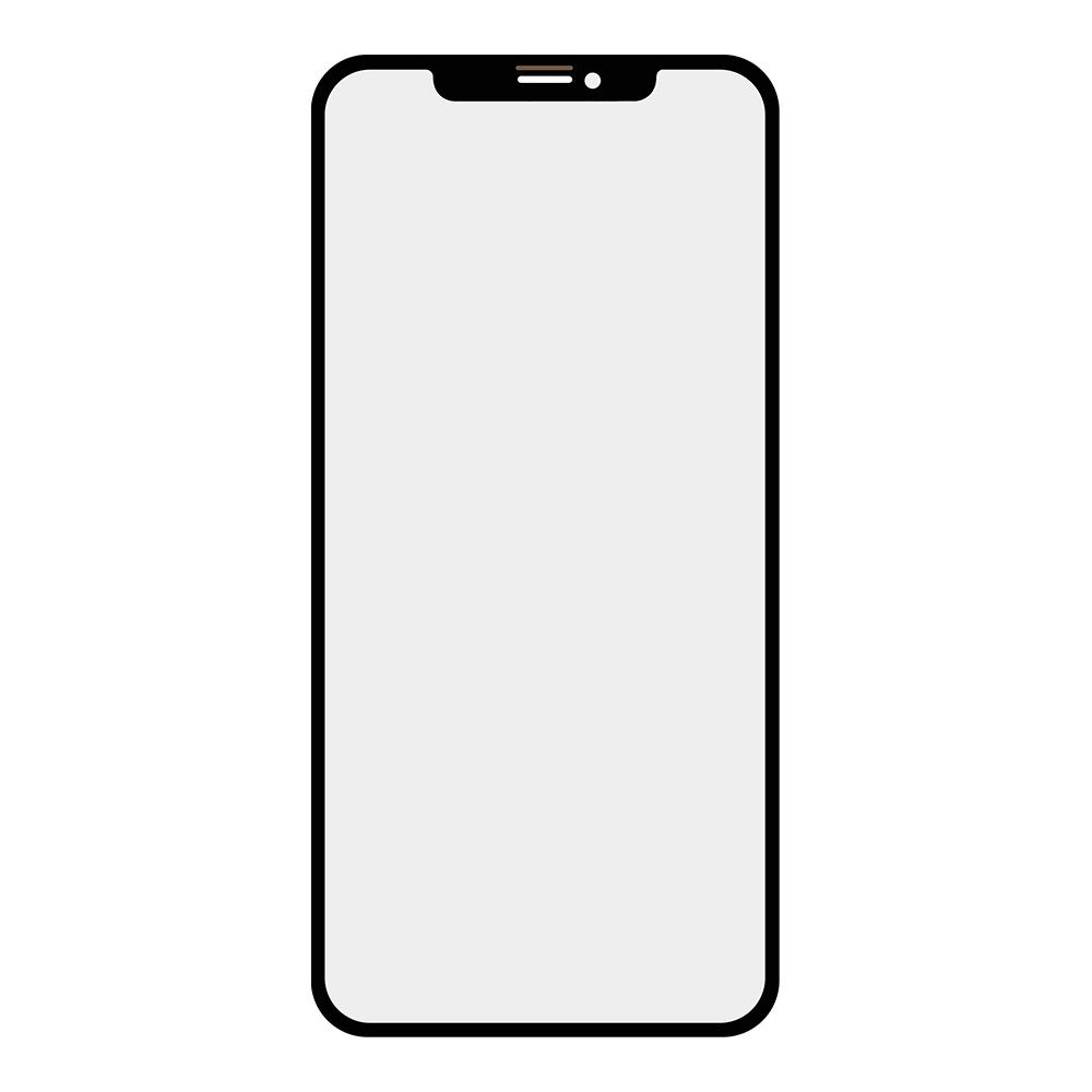Стекло + OCA для iPhone XS Max олеофобное покрытие (черный) оригинал