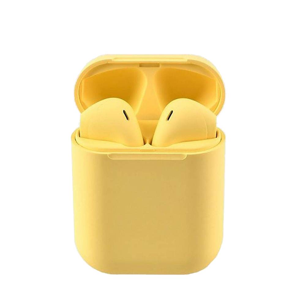 TWS Bluetooth беспроводная гарнитура inPods 12 MACARON (жёлтая)
