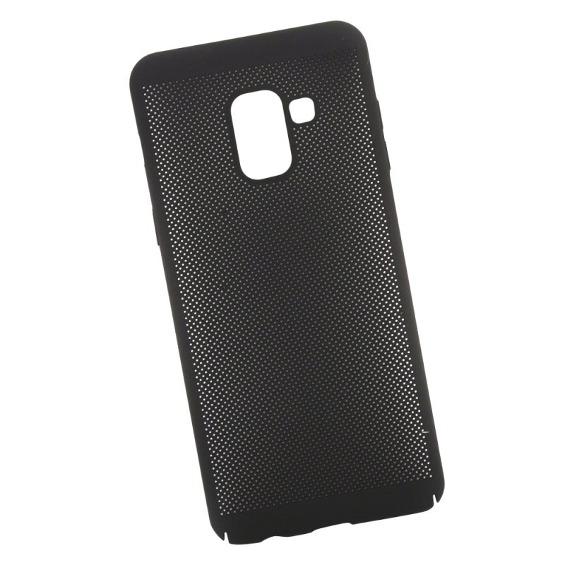 Защитная крышка для Samsung A8 (A530) "LP" Сетка Soft Touch (черная)