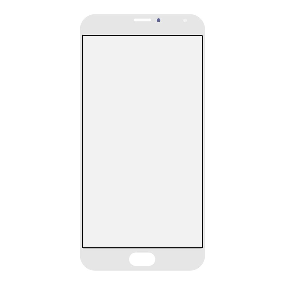 Стекло + OCA пленка для переклейки Meizu MX5 (белый)