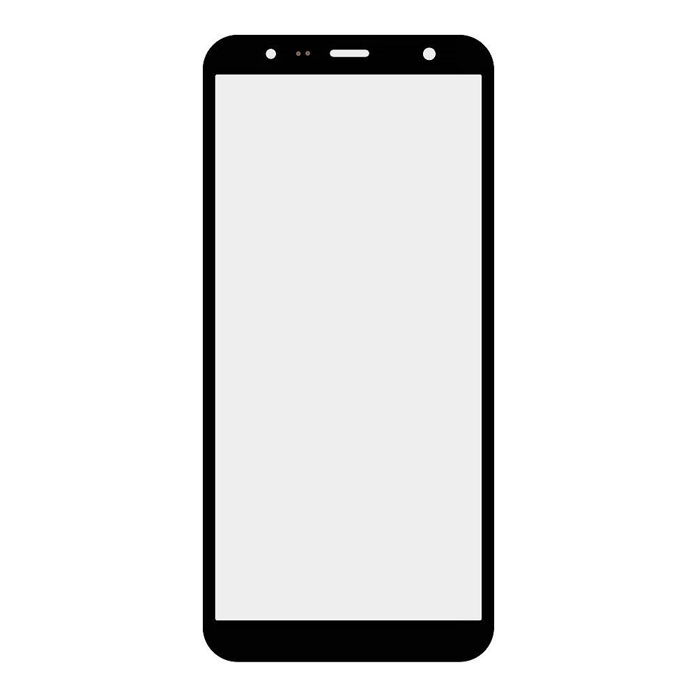 Стекло + OCA плёнка для переклейки Samsung J415/J610F Galaxy J4 Plus/J6 Plus (2018) (черный)