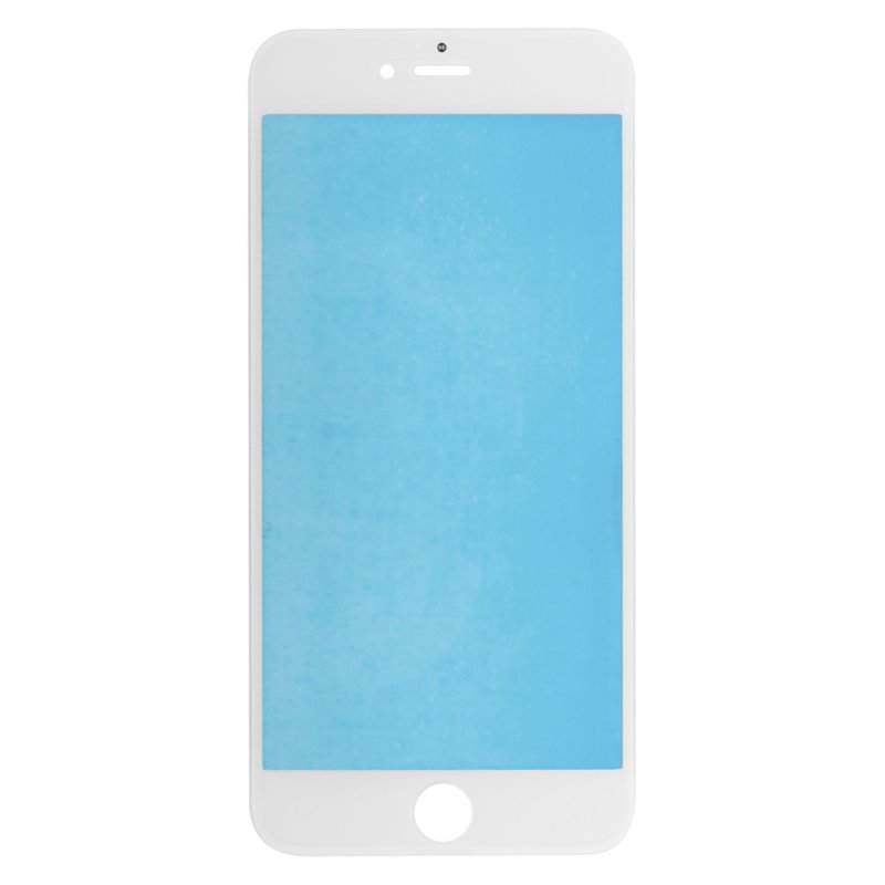 Стекло в сборе с рамкой для iPhone 6 Plus (белый)