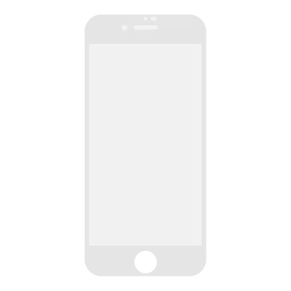 Защитное стекло 10D для iPhone SE 2/8/7 Tempered Glass белое 0,33 мм (ударопрочное)