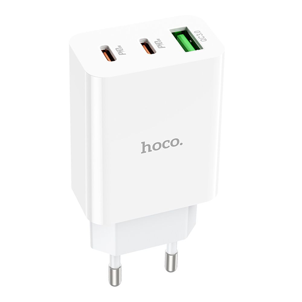 СЗУ HOCO C99A 1xUSB, 2xUSB-C, 3А, PD20W, QC3.0 (белый)
