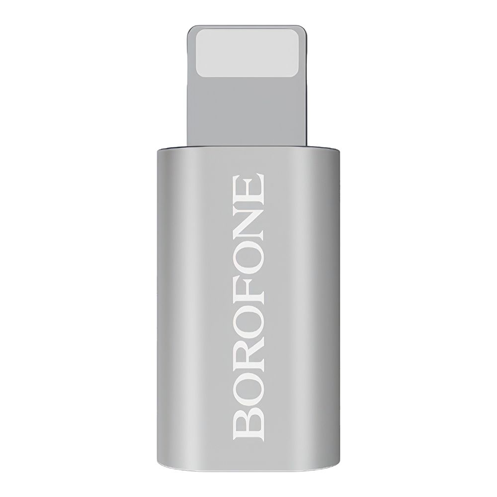 Адаптер BOROFONE BV5 microUSB/Lightning 8-pin (серебряный)