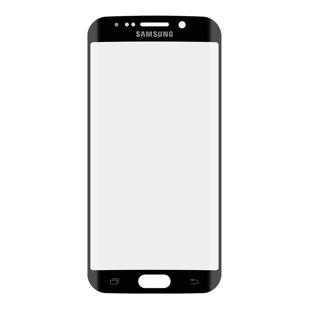Стекло + OCA плёнка для переклейки Samsung G925 Galaxy S6 Edge (синий)