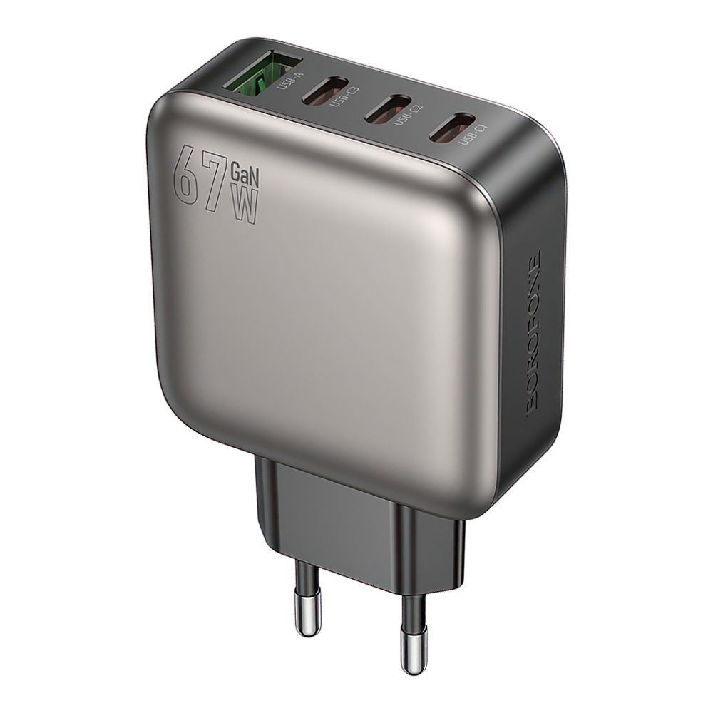 СЗУ BOROFONE BAS57A Absolute 1xUSB, 3xUSB-C, 3А, QC3.0, PD67W (черный)