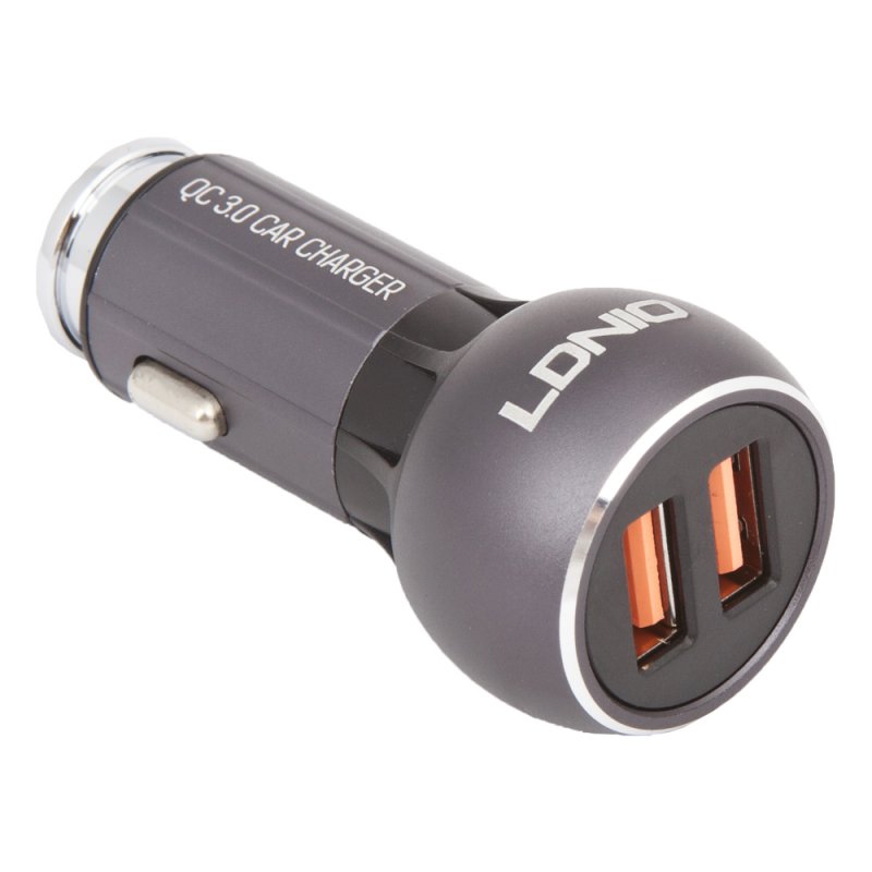 АЗУ "LDNIO" 2 USB 3,0А Quick Charge 3.0 36W + кабель Micro USB C503Q (серое/коробка)