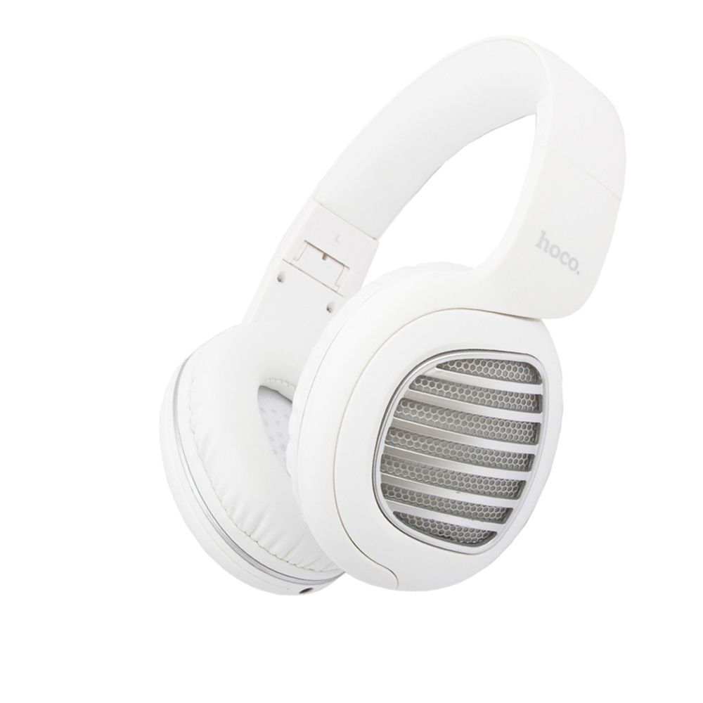 Bluetooth гарнитура HOCO W23 Brilliant Sound BT 5.0, 3.5мм, microSD, накладная, громкость +/-, LED W