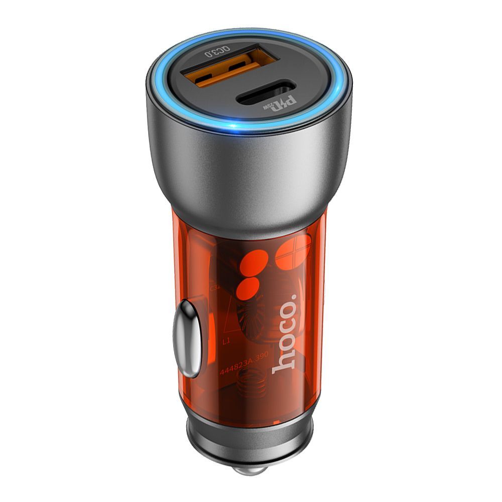 АЗУ HOCO NZ8 Sprinter 1xUSB, 1xUSB-C, 3А, PD25W, QC3.0 (коричневый)