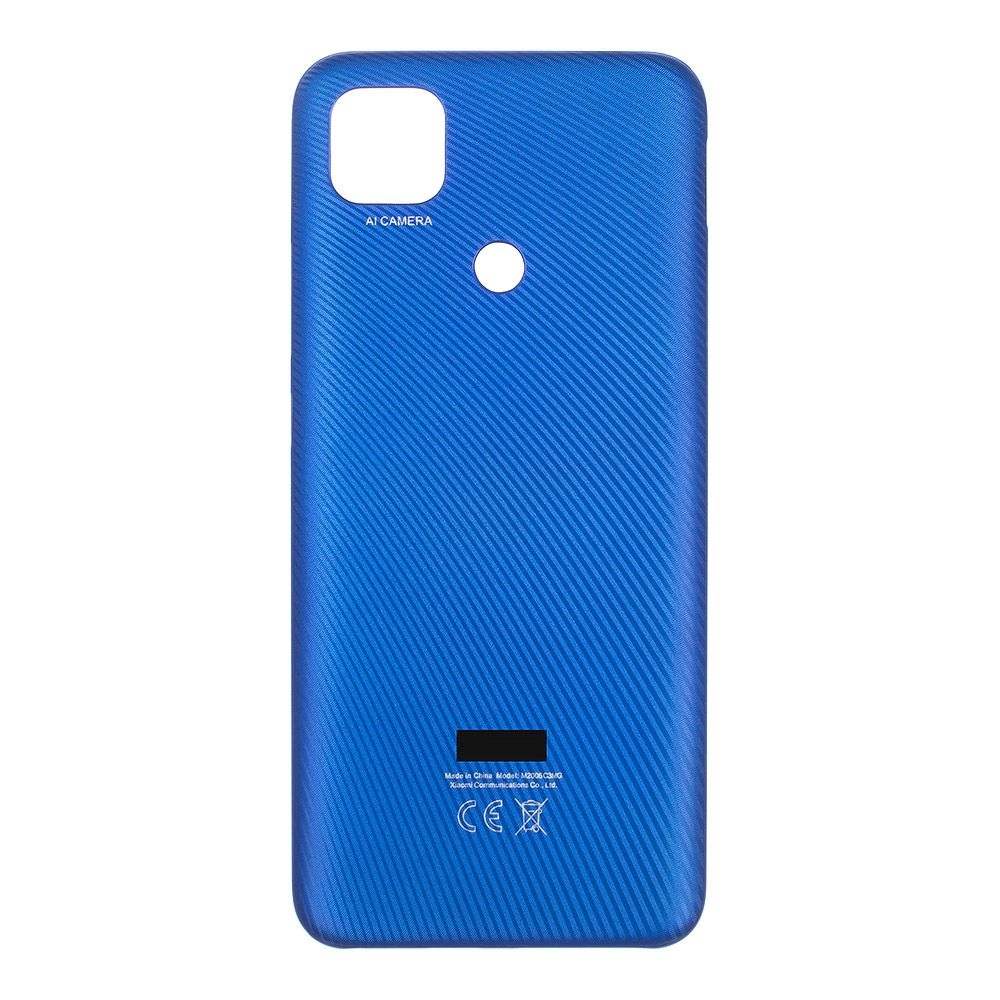 Задняя крышка для Xiaomi Redmi 9C со стеклом камеры (синий)