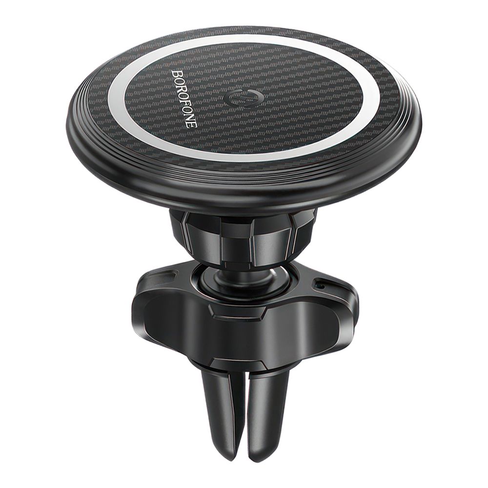 Держатель в авто с БЗУ BOROFONE BH45 Fast selling магнитный, в воздуховод, 15W (черный)