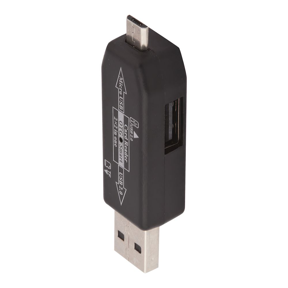 USB/Micro USB OTG Картридер "LP" слоты Micro SD/USB (черный/коробка)