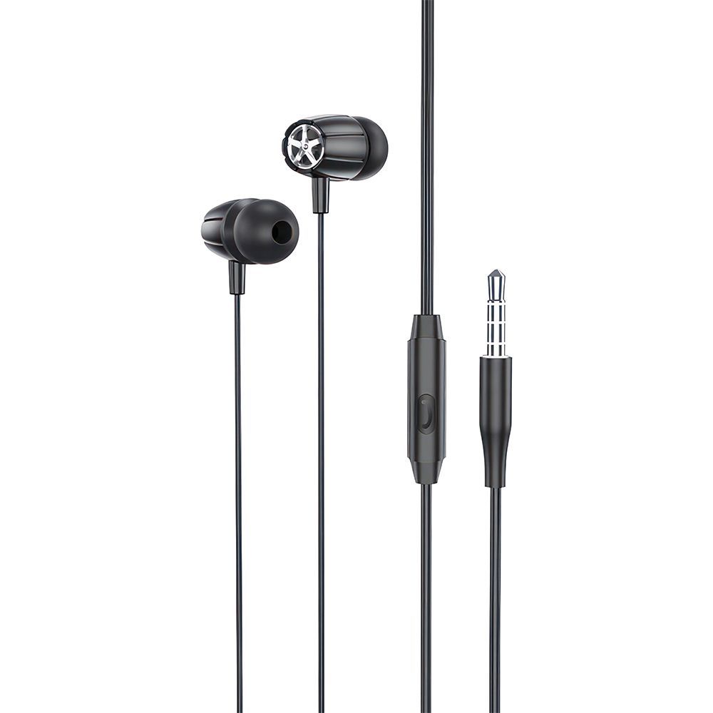 Гарнитура HOCO M88 Graceful 3.5мм, внутриканальная, 1.2м (черный)