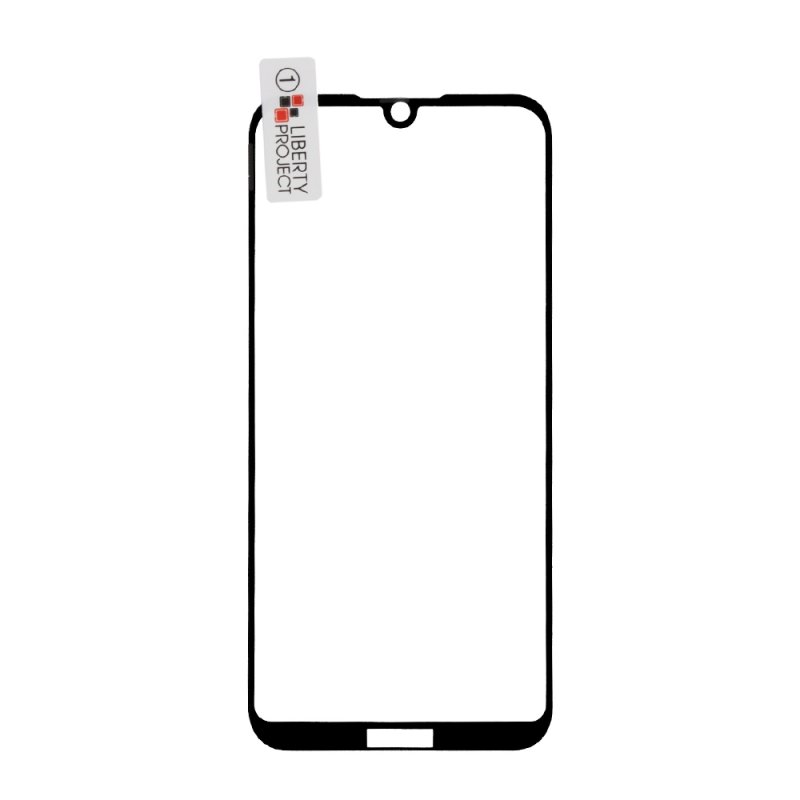 Защитное стекло "LP" для Huawei Honor 8S Thin Frame Full Glue Glass с рамкой 0,33 мм 2,5D 9H (черное)