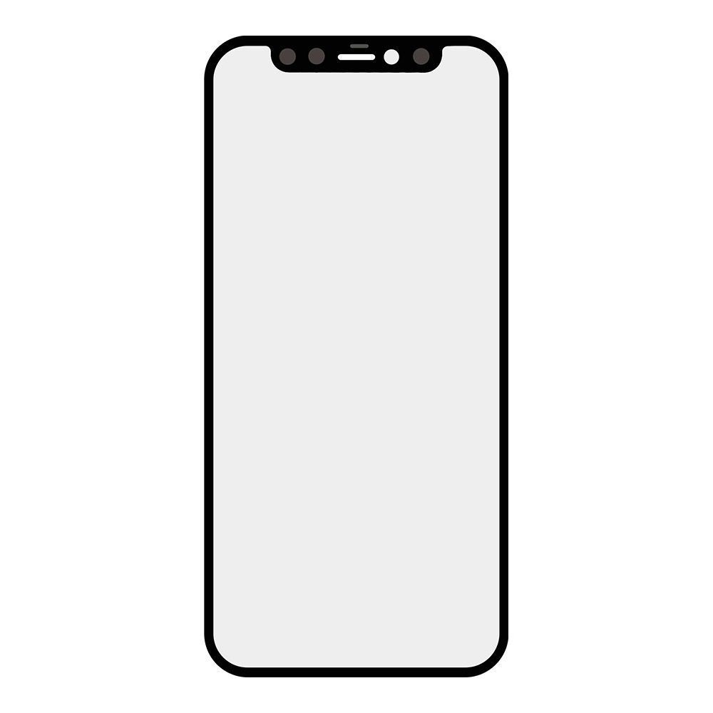 Стекло для переклейки iPhone 12 mini (черный)