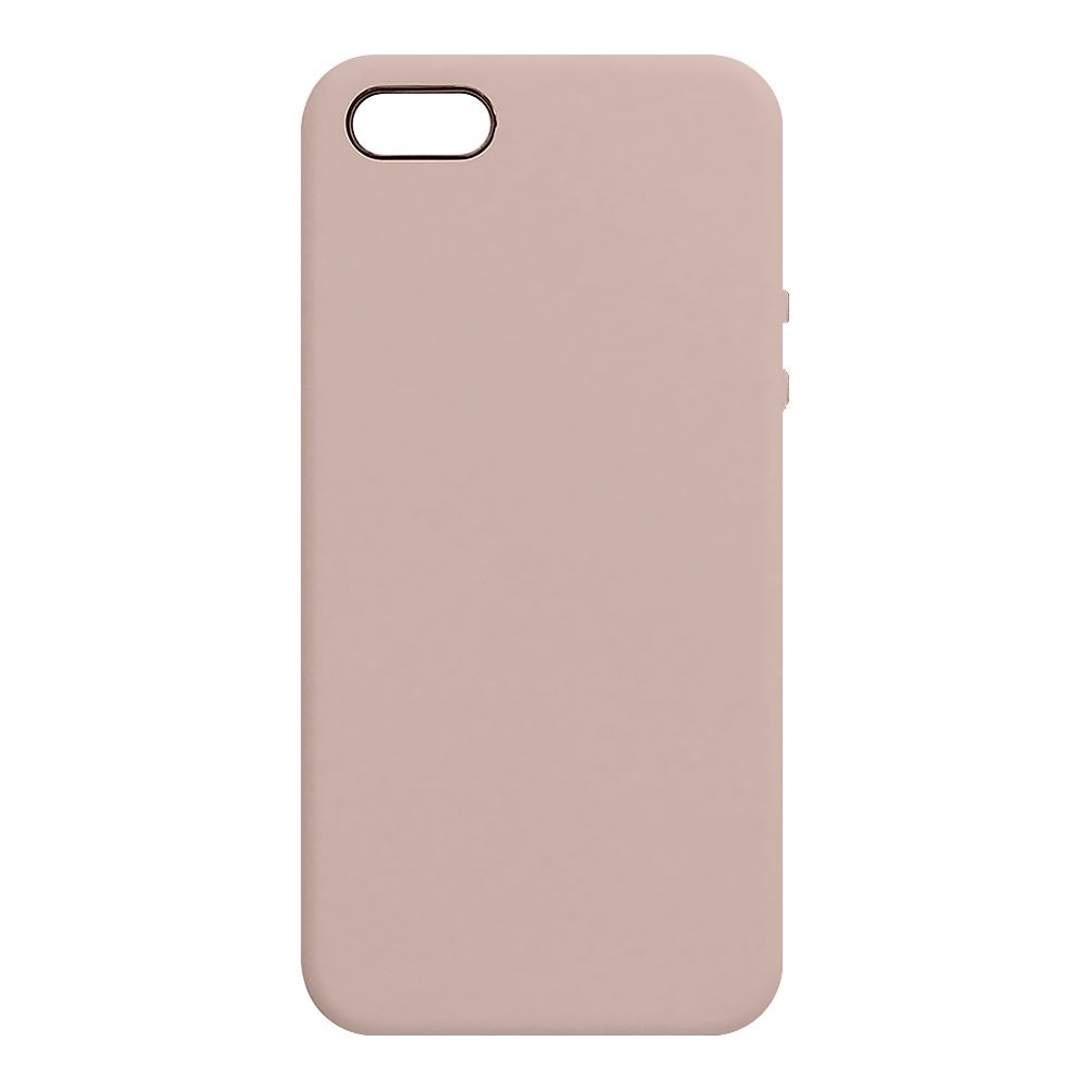 Силиконовый чехол для iPhone 5/5S/5SE "Silicone Case" (пыльно-розовый, блистер) 19