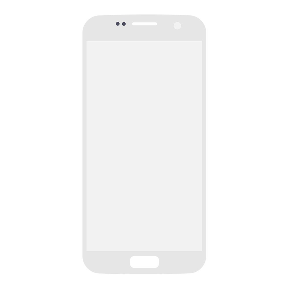 Стекло + OCA плёнка для переклейки Samsung G930F Galaxy S7 (белый)