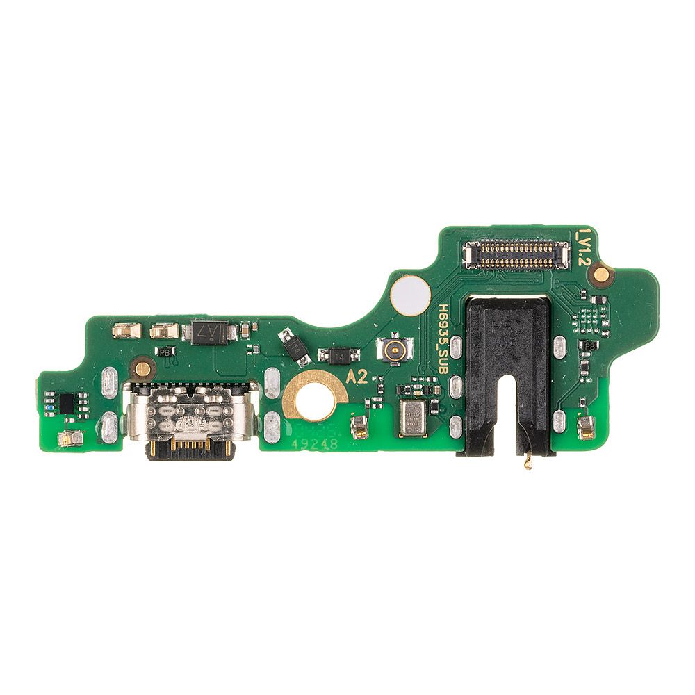 Шлейф/FLC Tecno SPARK 30 4G (KL6) на системный разъём/микрофон, ориг