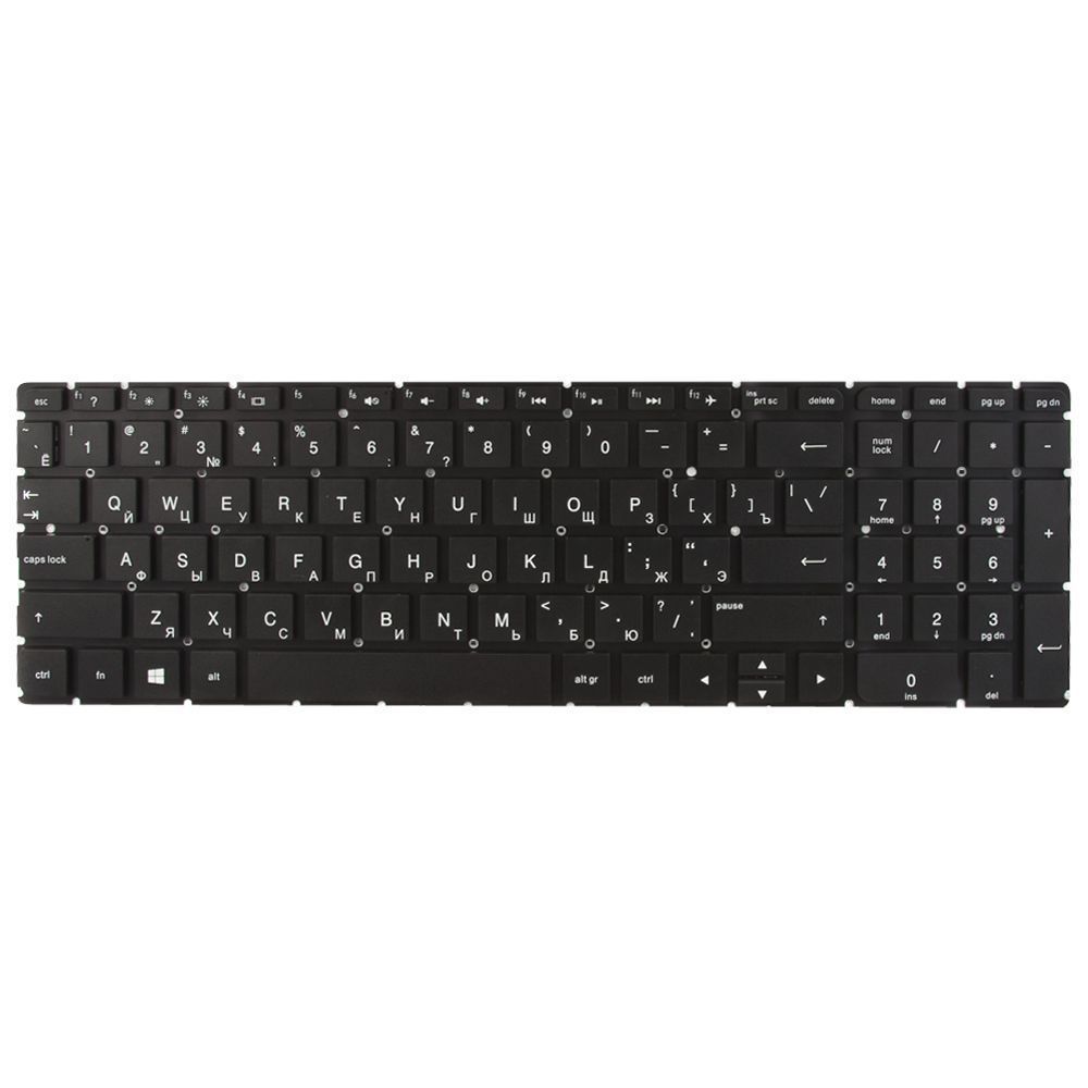 Клавиатура для HP Pavilion 250 G4 G5, 255 G4, 15-af черная без рамки