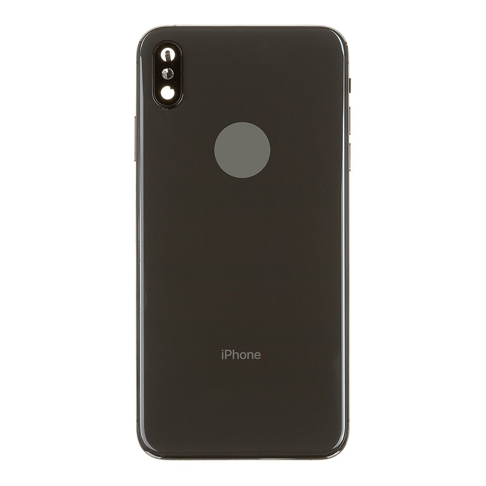 Корпус для Apple iPhone Xs Max в сборе со шлейфами (черный)