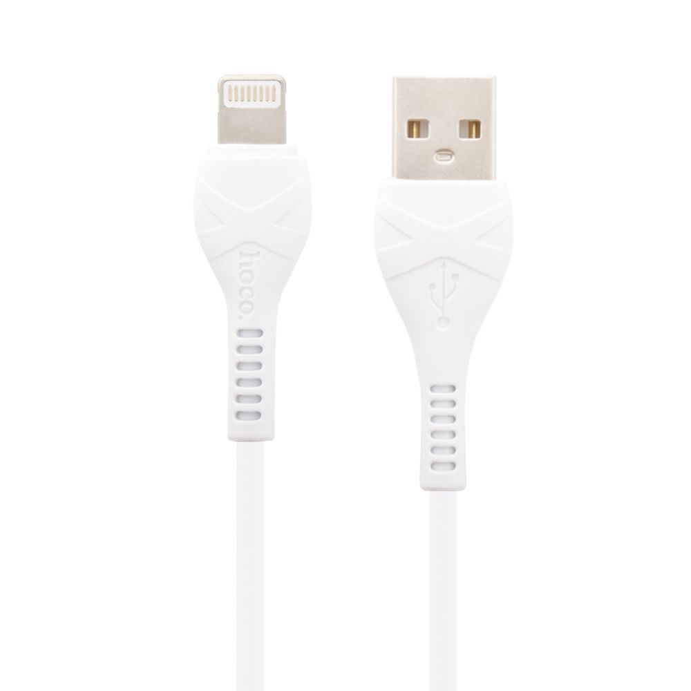 USB кабель HOCO X37 Cool Power Lightning 8-pin, 2.4А, 1м, PVC (белый)