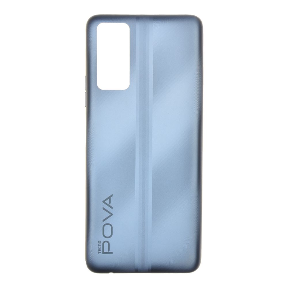 Задняя крышка для Tecno Pova 2 (LE7N) (серебристый)