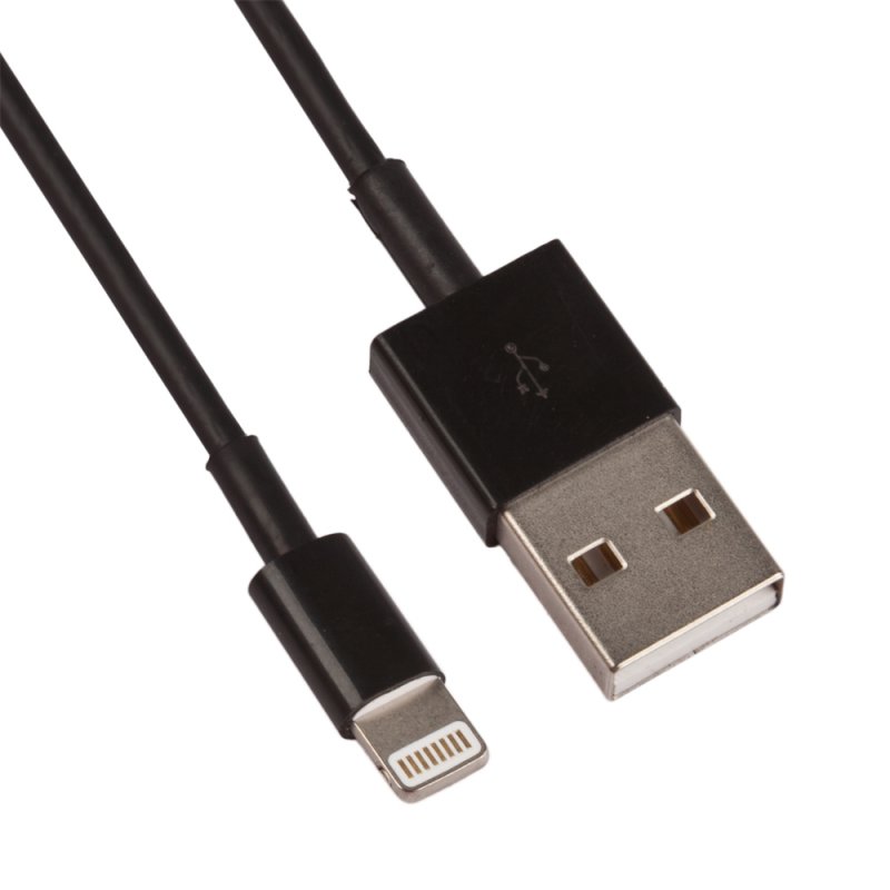 USB lightning Cable для iPhone 5/iPad Mini/iPad (черный/европакет)