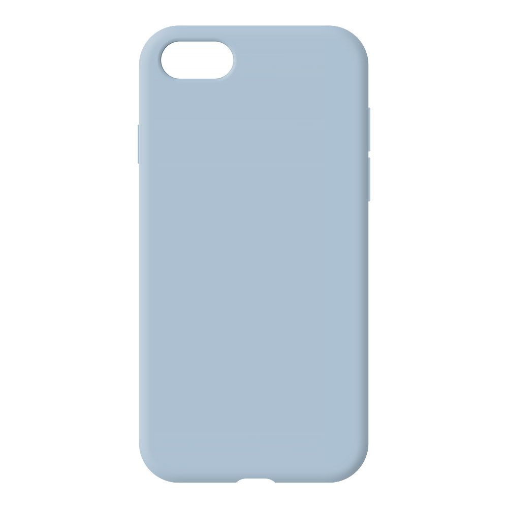 Силиконовый чехол для iPhone SE 2/8/7 "Silicone Case" (светло-серый, блистер)5
