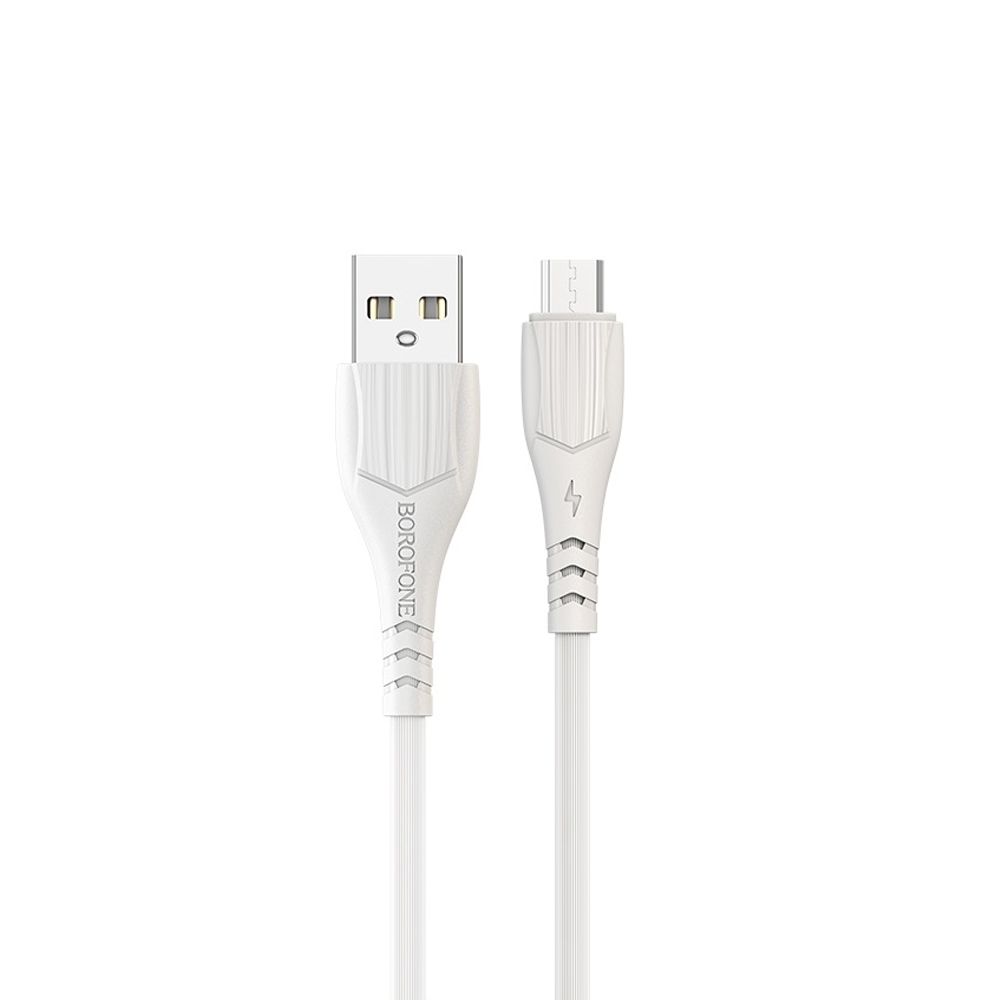 USB кабель BOROFONE BX37 Wieldy Type-C, 3А, 1м, PVC (белый)
