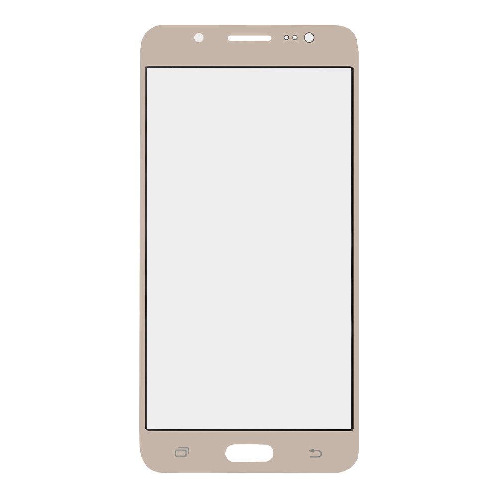 Стекло + OCA плёнка для переклейки Samsung J510 Galaxy J5 (2016) (золото)