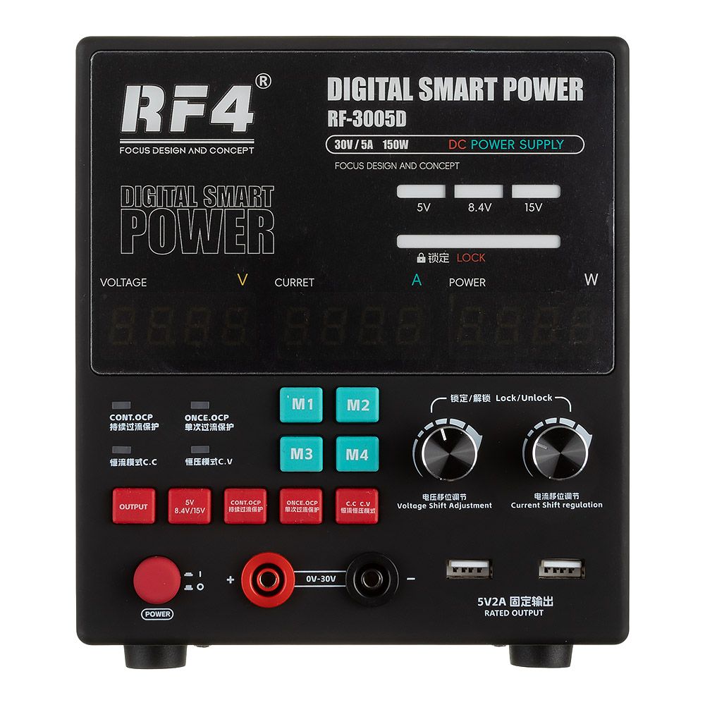 Блок питания RF-3005D 30V 5A DC (30V, 5A, режим стабилизации тока)