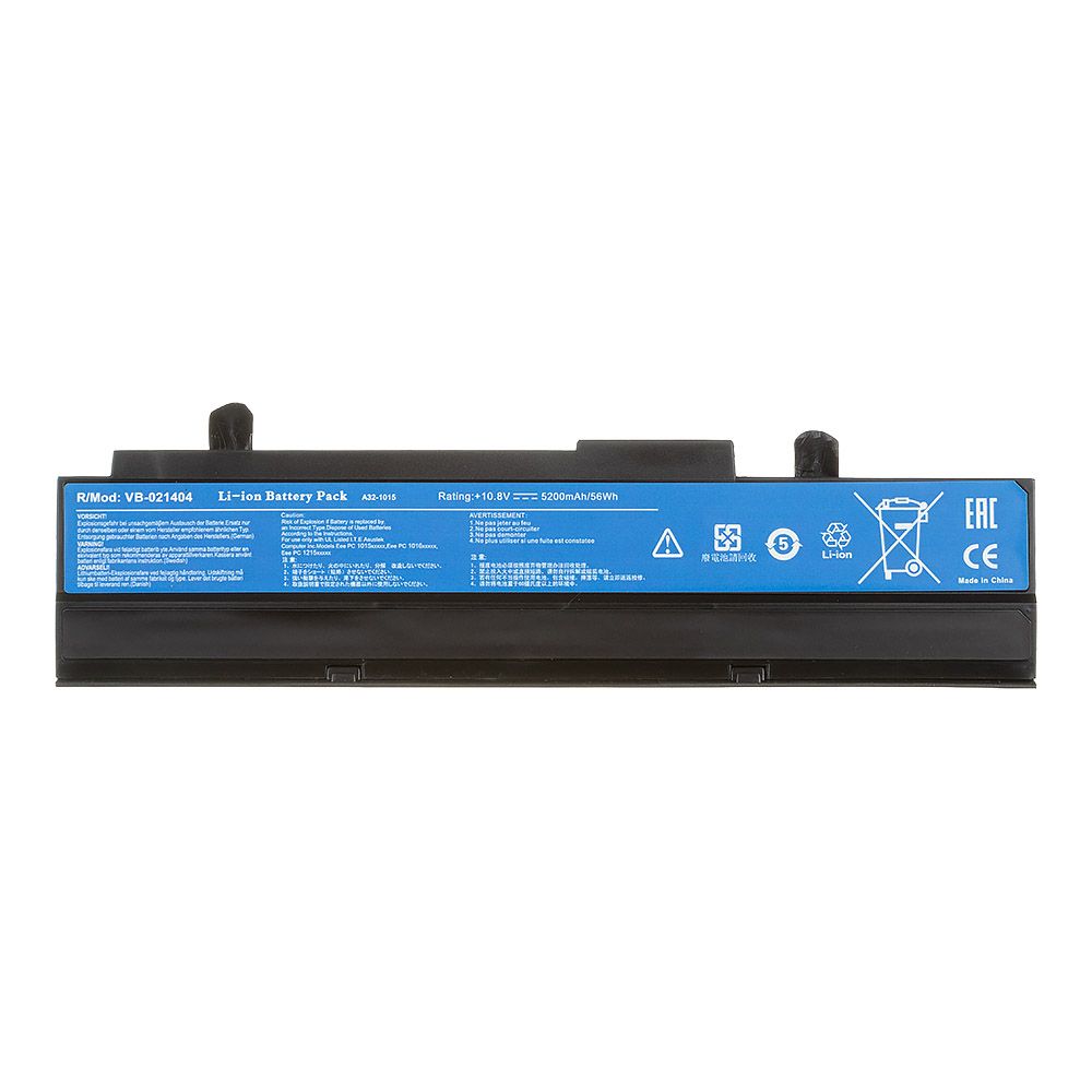 Аккумулятор (АКБ) для ноутбука Asus Eee PC 1015 (A32-1015) 10,8V 5200mAh OEM черная