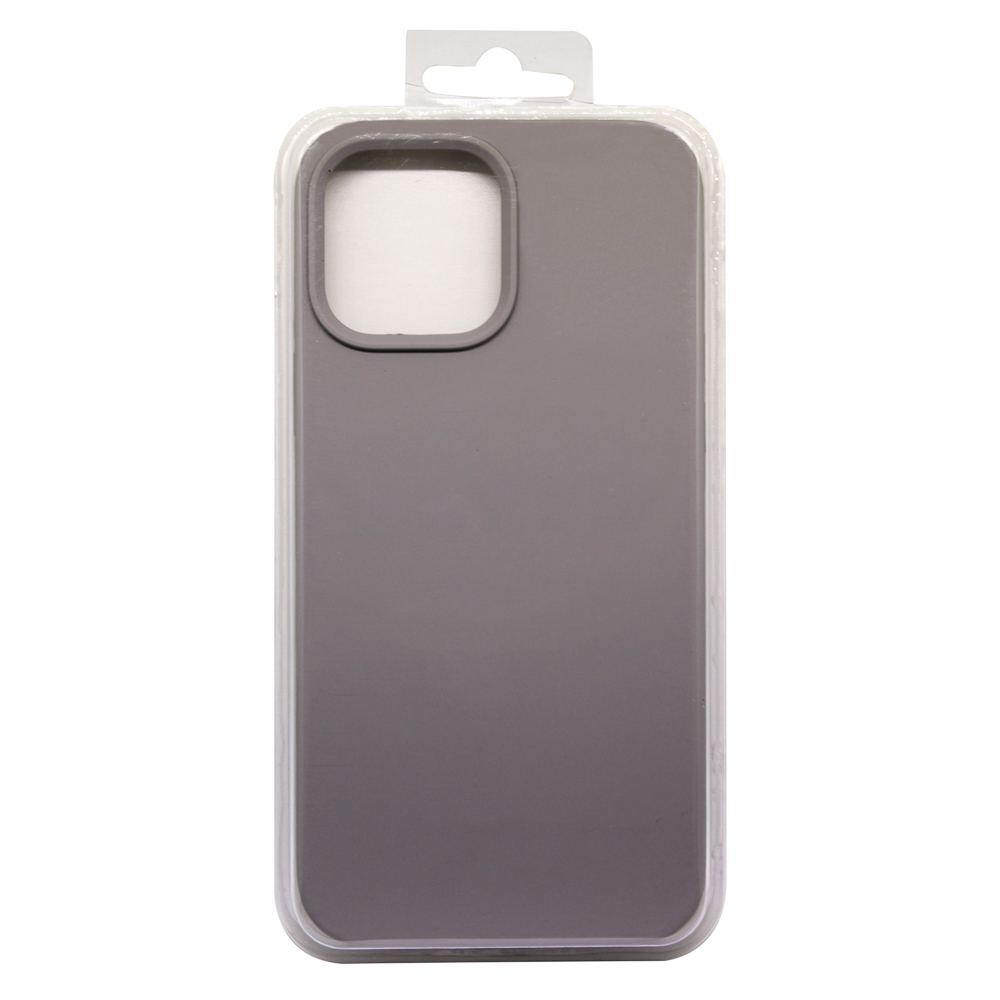 Силиконовый чехол для iPhone 13 Pro Max "Silicone Case" (серо-желтый)