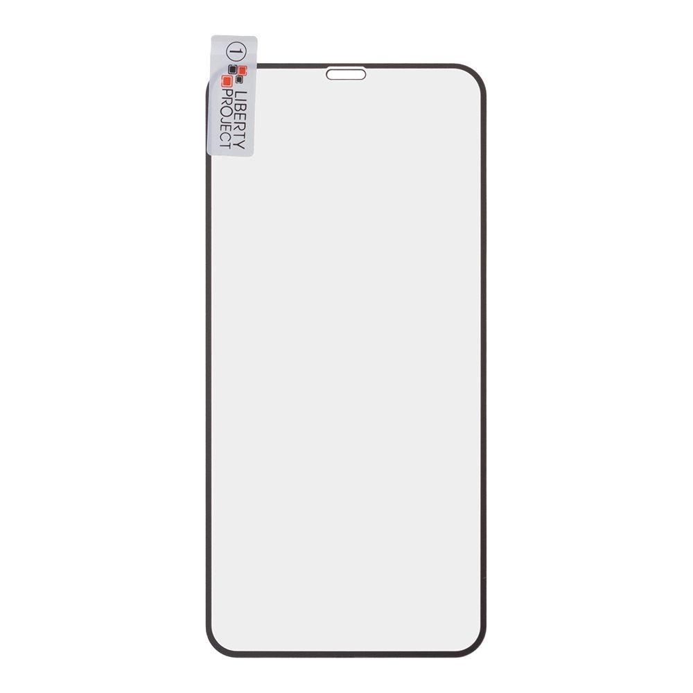 Защитное стекло "LP" для iPhone 11 Pro Max/Xs Max Tempered Glass с рамкой 0,33 мм 2,5D 9H (ударопрочное/черное)