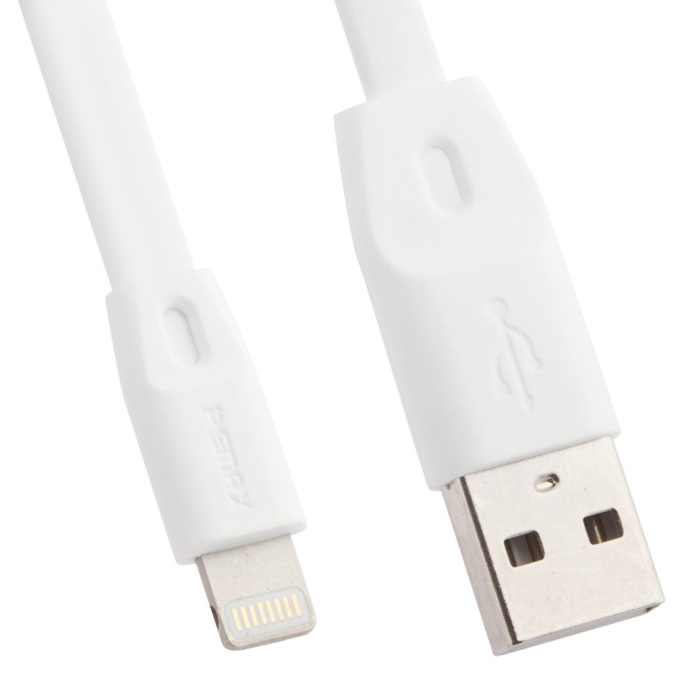 USB кабель REMAX RC-001i Full Speed Lightning 8-pin, 2.4А, 2м, TPE (белый)