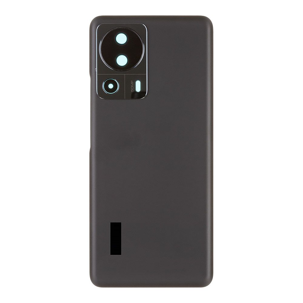 Задняя крышка для Xiaomi 13 Lite со стеклом камеры (черный)