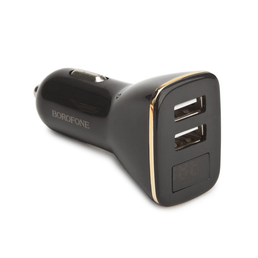 АЗУ BOROFONE BZ11 Speed Map 2xUSB, 2.1A, LED дисплей (черный)