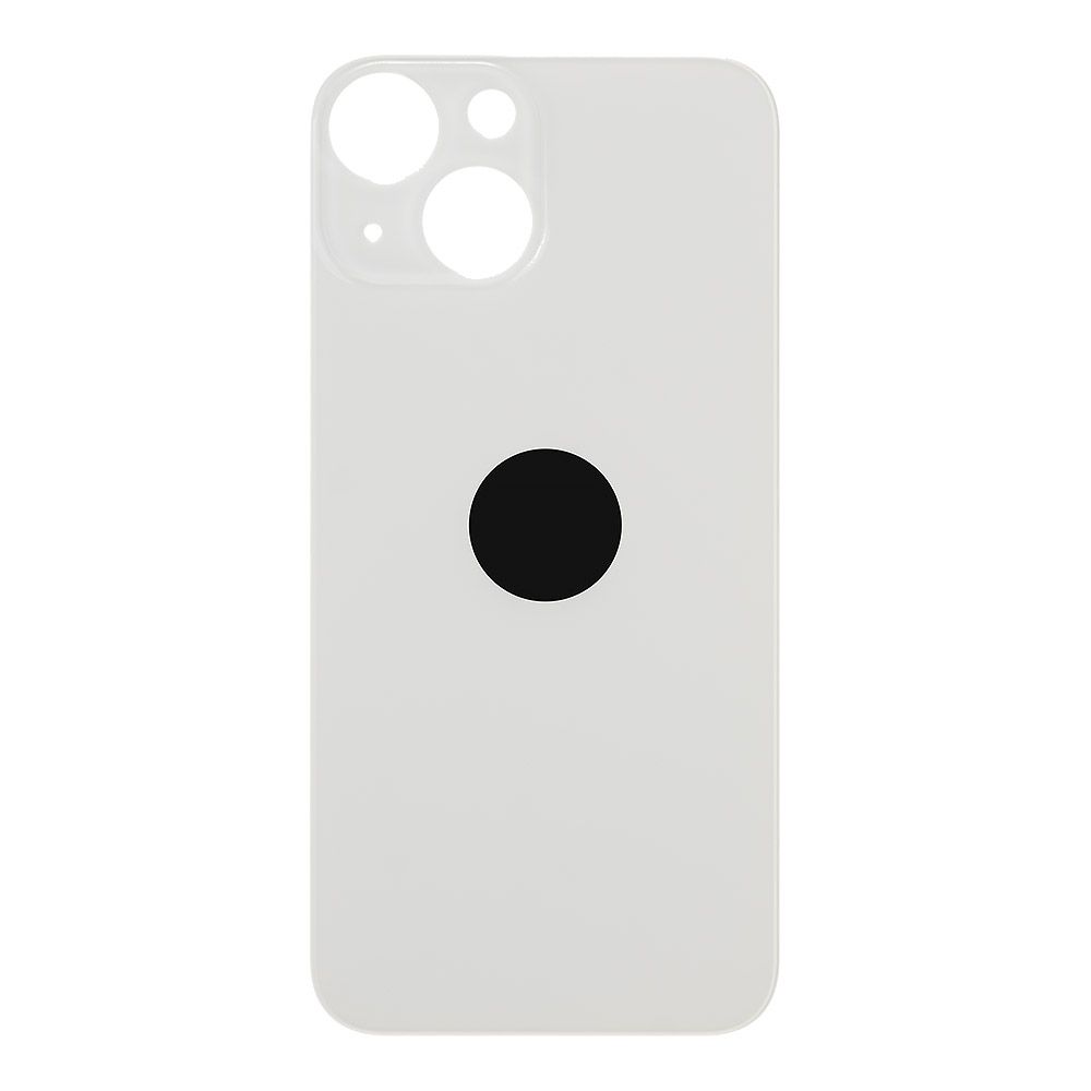 Задняя крышка для iPhone 13 mini (белый) с логотипом, монолит